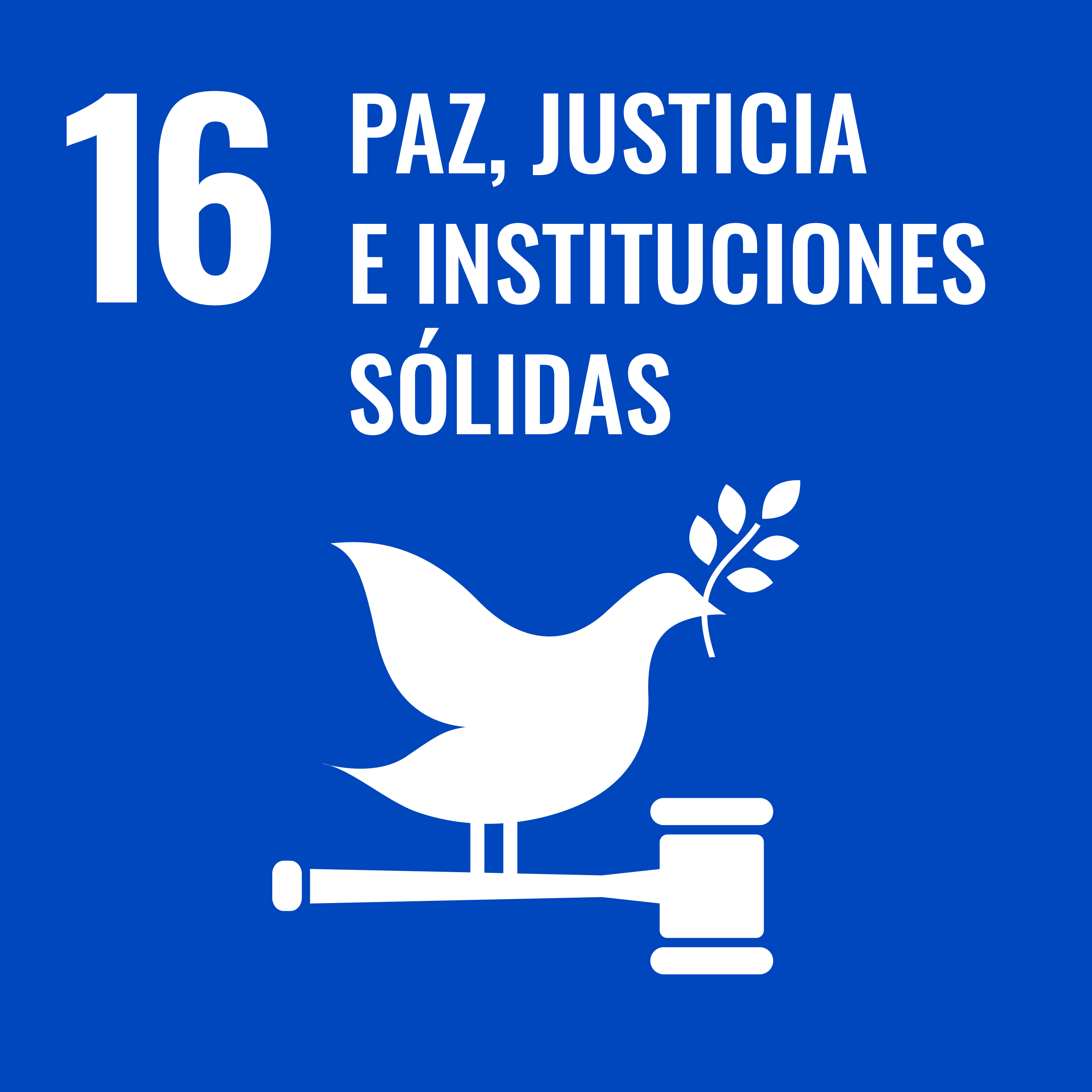 Objetivo de Desarrollo Sostenible 16: Paz, justicia e instituciones sólidas